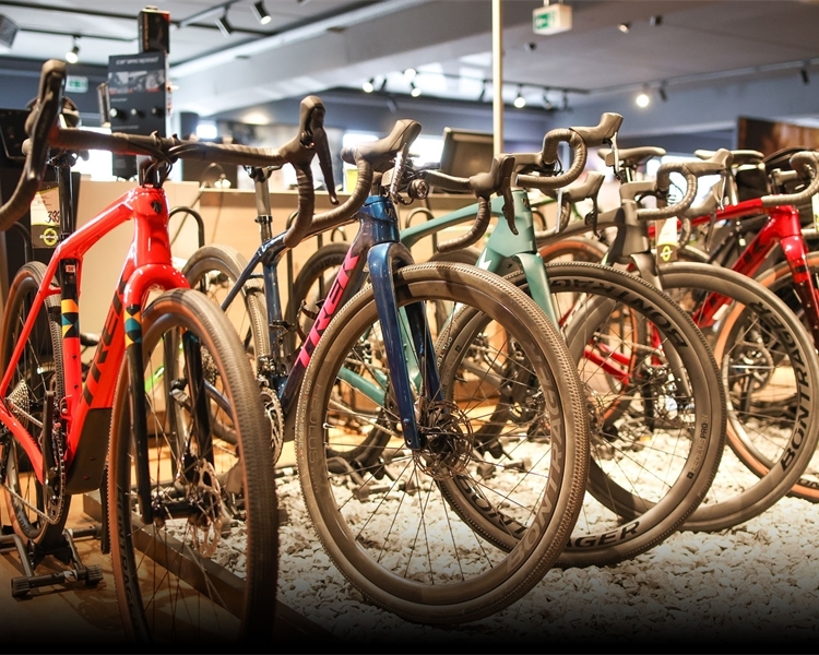 Rennräder und Gravelbikes